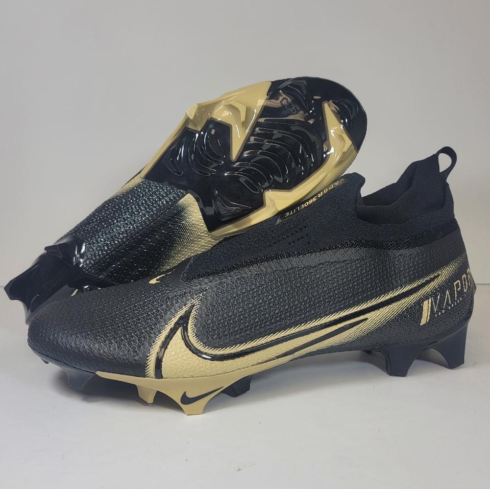 Mens Size 11 Nike Vapor Edge Elite 360 Football Cleats Black Gold CV6282-004